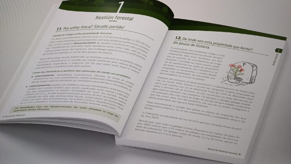 A Asociación Bioeco2 busca axudar os propietarios forestais a través do “Manual do Herdeiro Forestal”